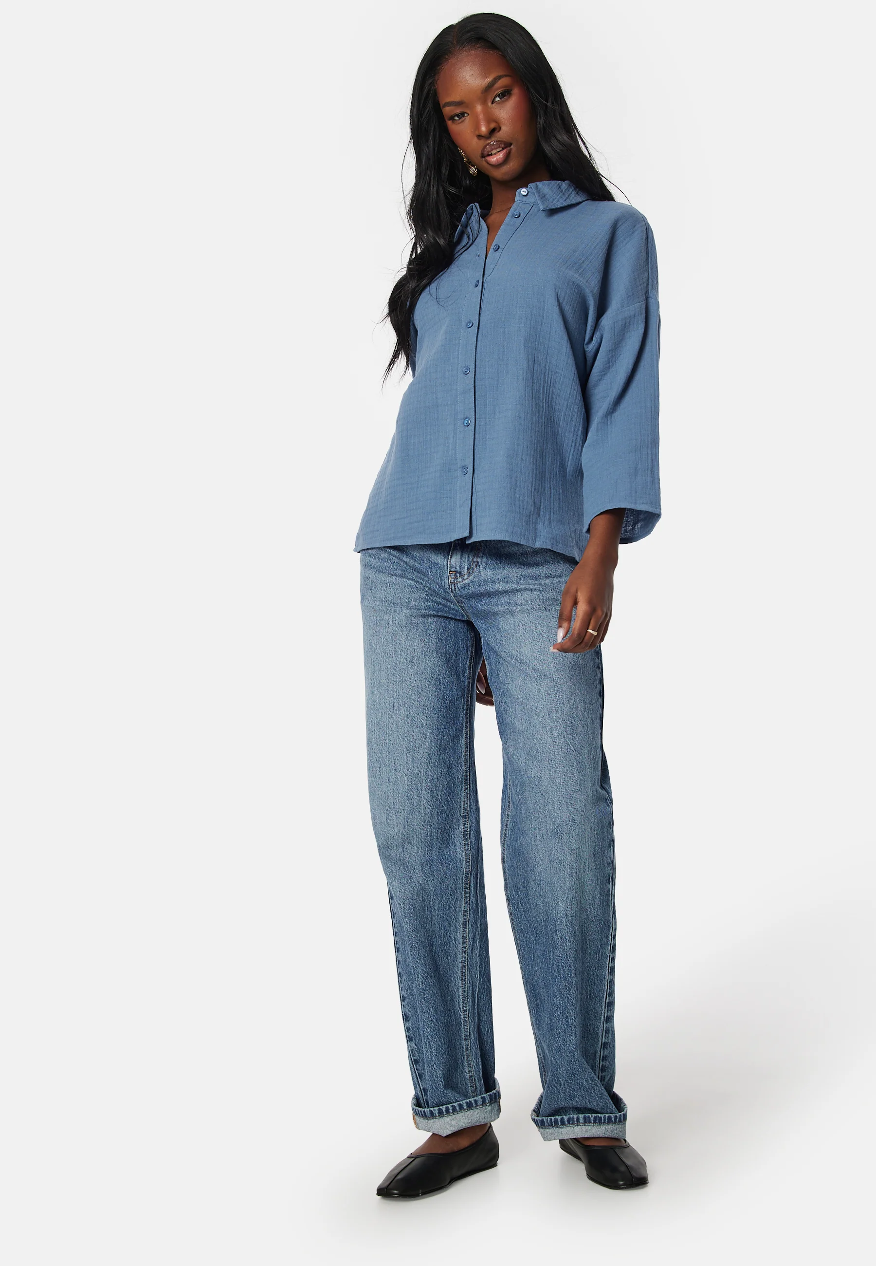 Vilania button 3/4 shirt - Image 3
