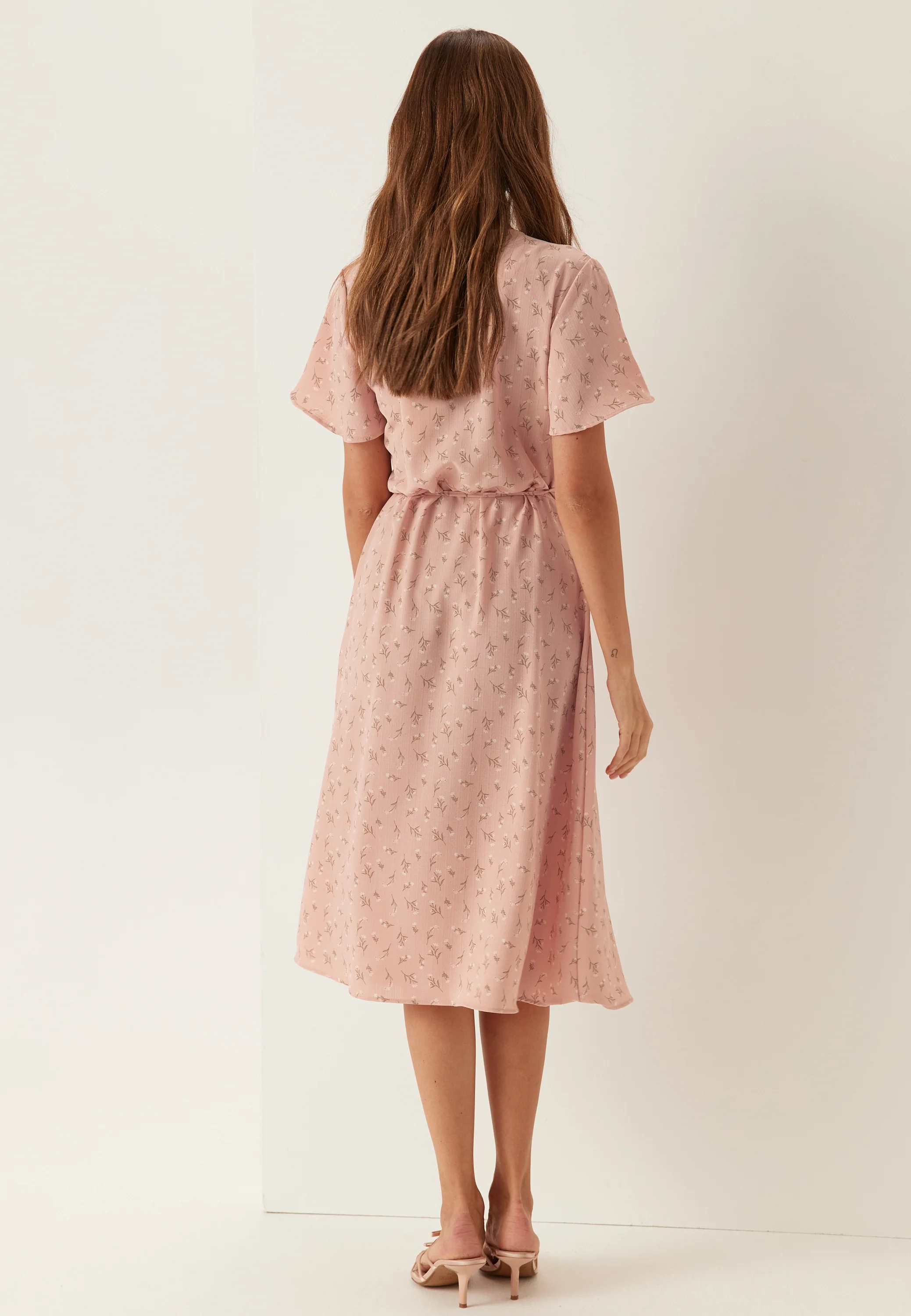 Vilovie S/S Wrap Midi Dress - Image 2