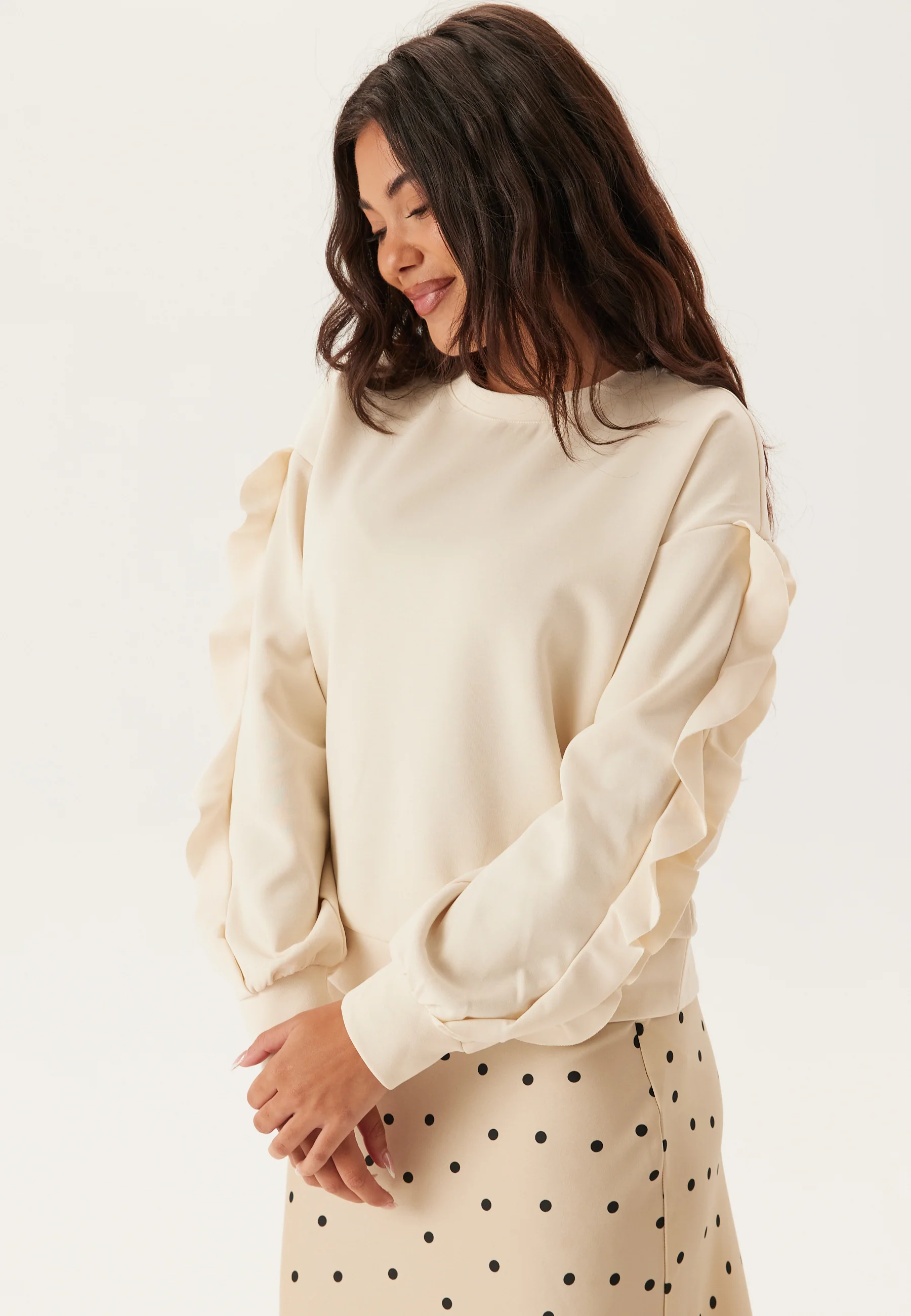 Vimentina Flounce O-neck L/S T - Image 2