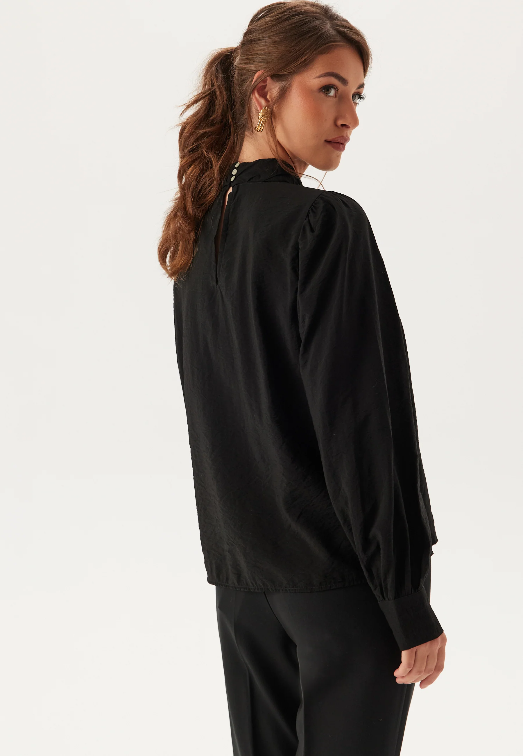 Vmbailey Ls Frill Top Wvn - Image 3