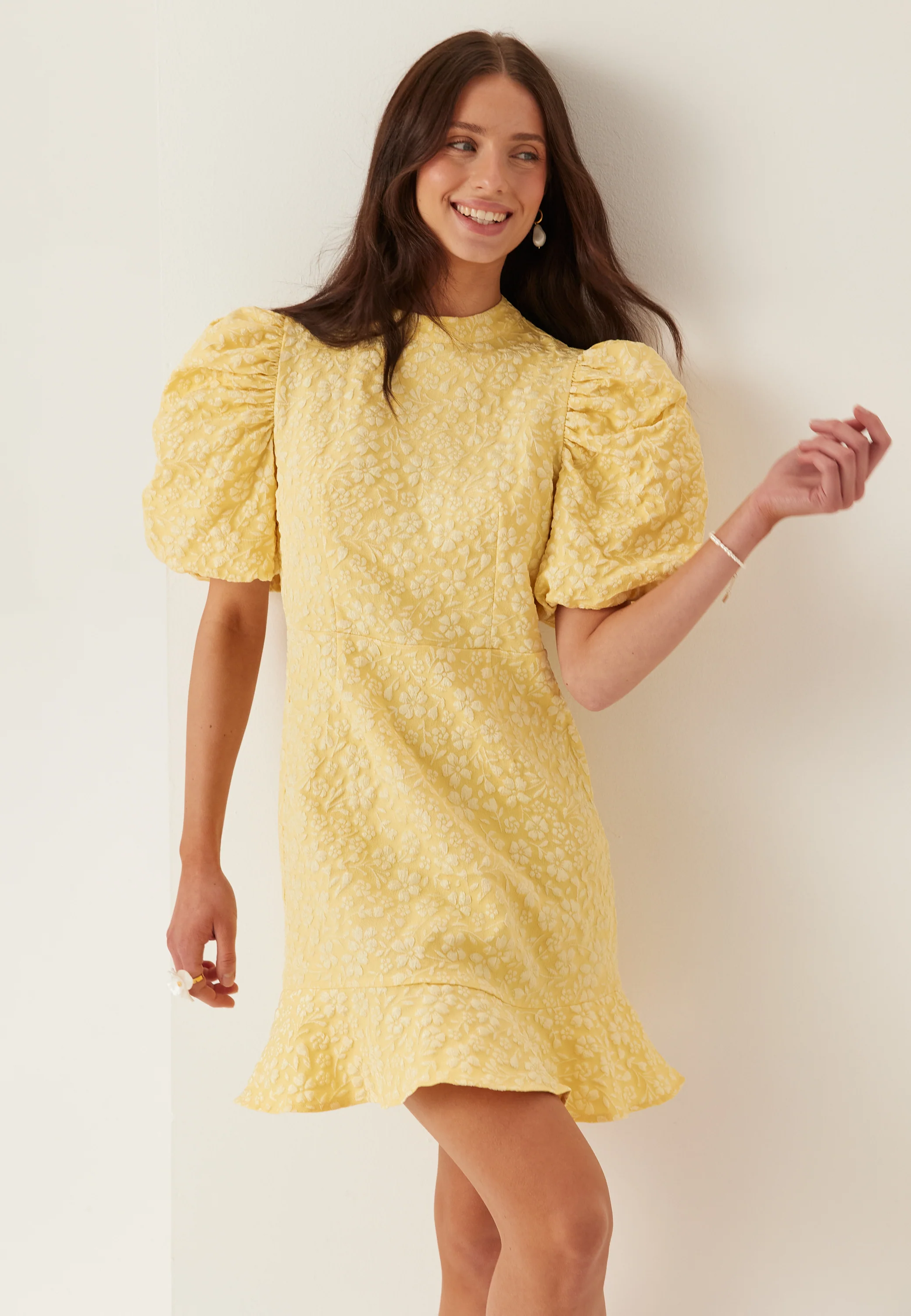 Vmfiona Ss High Neck Short Dress - Image 4