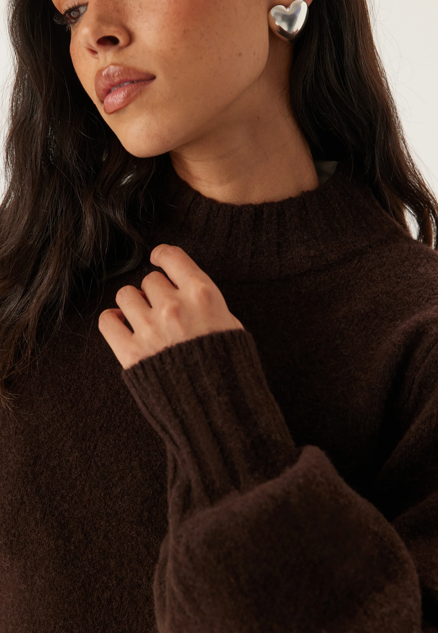 Volume Sleeve Knitted Sweater - Image 5