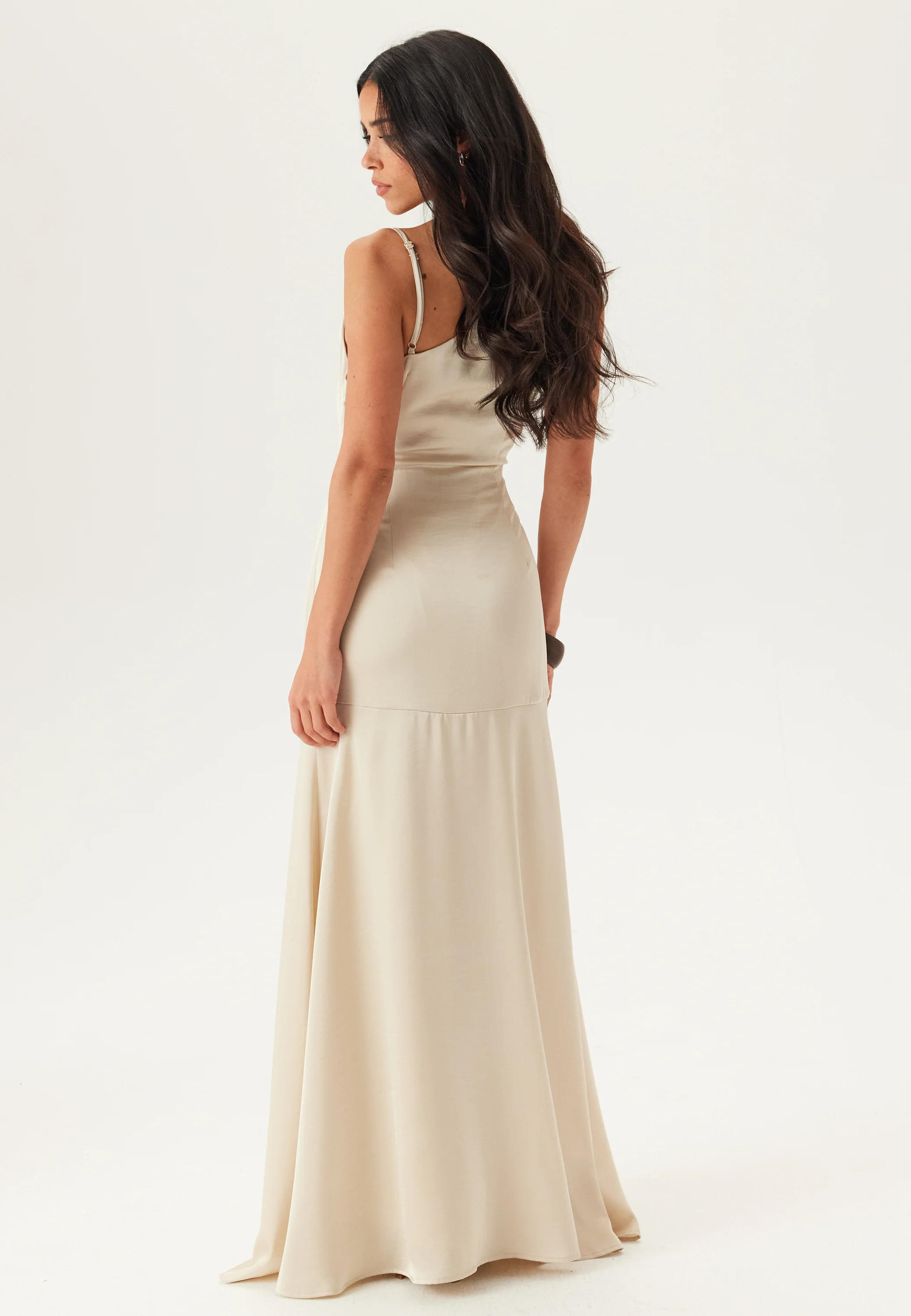 Waterfall Mermaid Satin Gown - Image 3