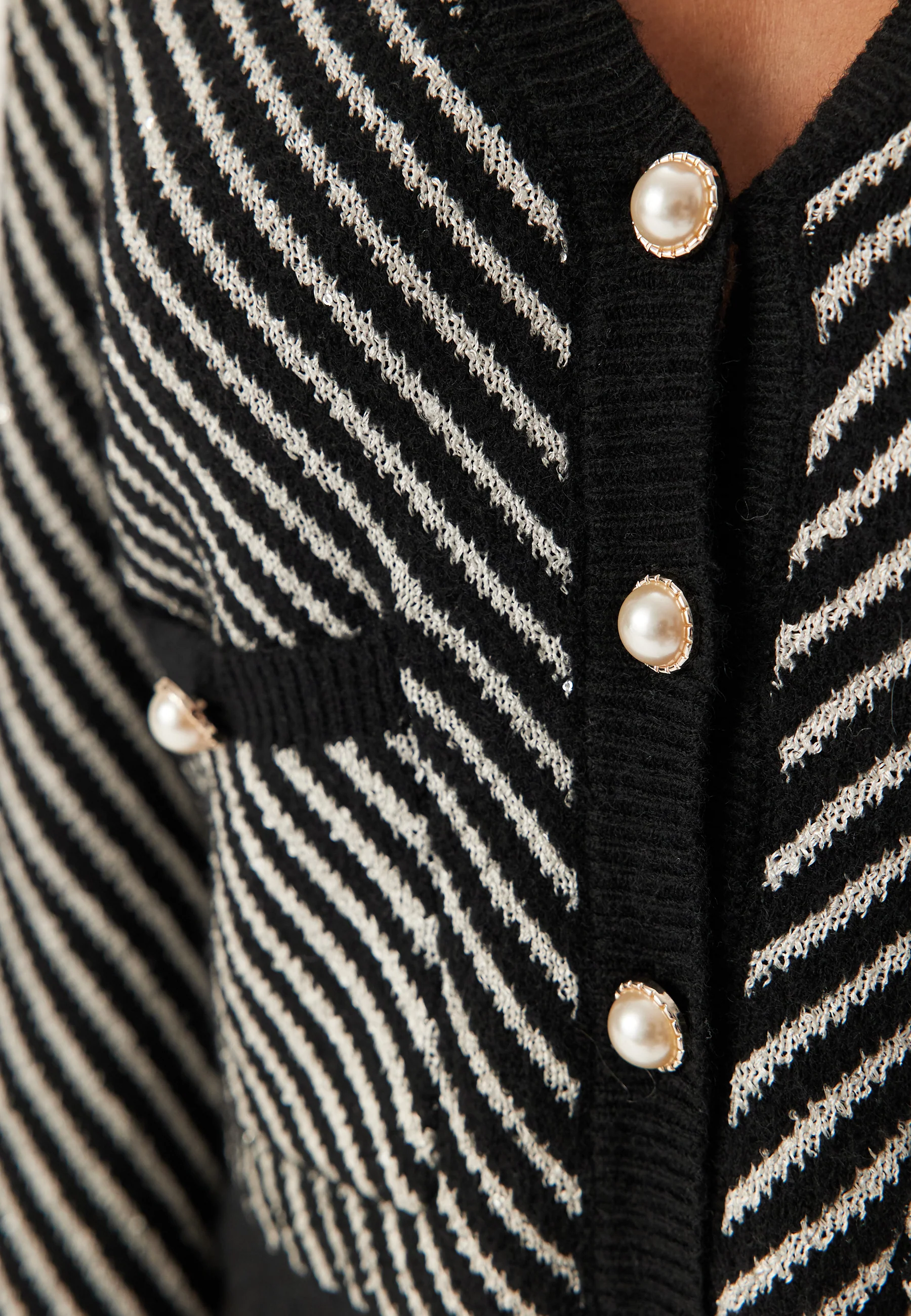 Yascharla Ls Sequin Knit Cardigan - Image 4